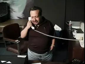 Sluttish girl gets pounded by a fat midget in white nylon stockings