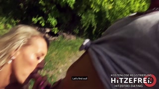 Hot Public Sex with Blonde German Naughty Milf