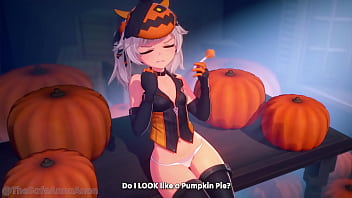Chica calabaza quiere que la llenen de crema