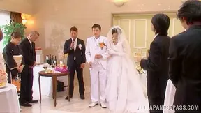 Desiring Japanese Bride Gets Fucked After Wedding Ceremony