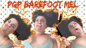 Barefoot Mel is a Plexiglass Princess