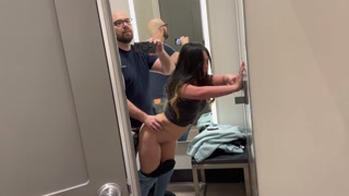 Risky Quickie With Asian Beauty in Target Dressing Room