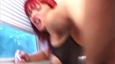 Katja Kassin Anal Deep Throat in Fishnet Lingerie