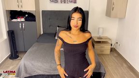 ciara ivy - 18 year old latina tiny teen gets anal dp and creampie latina casting