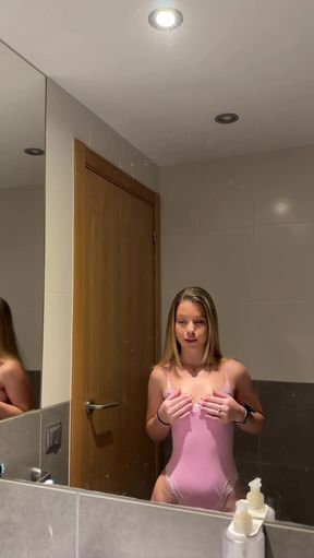 Amateur teen with big tits exposes her body for a dirty POV fuck