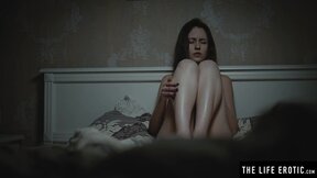 Stunning BDSM sexy hottie indulges her wild taste for bondage orgasms