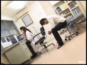 Doctor Shinobu Todaka Gives Intense Patient Blowjob with Oral Finish