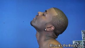 Hung black studs sharing a white guy