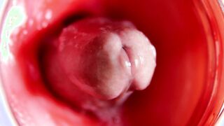 CAMERA INWARDS CUNNY: POWERFULL JIZZ IN FUCKBOX! HOTTEST Inward ASMR in 4K MORE SEMEN