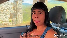 I Get In A Guys Car And We Have Sex In Public With My Big Ass - Sayafit