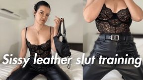 Sissy Leather Slut Training