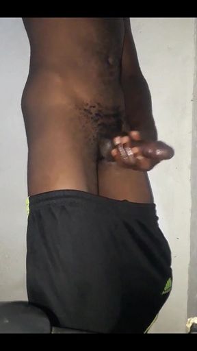 Kenyan Big Dick Wank on Camera