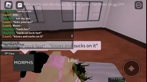 HOT ROBLOX FEMBOY TAKES BIG WHITE COCK IN ASS PT. 2