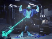 Growth Ray, Druth cloth tearing muscle growth animation sequence