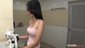 Dream Girl Teen Takes Jizz On The First Day Of Work