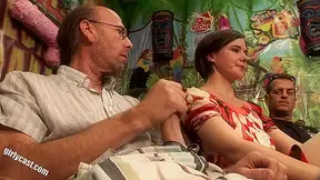 Silvia Vs. 17 Man Gangbang While Her Husband Is Watching