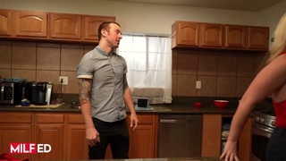 MILFED - Chad Alva Sees His Sexy Stepmom Lisey Sweet Making Snacks And He Gets A Naughty Idea