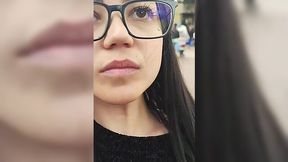 Step Cousin With Glasses Gets Her Pussy Licked Deep On Halloween Night