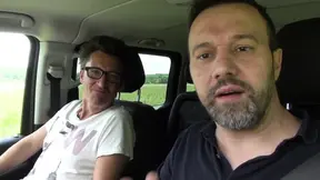 Curvy blonde milf gets fucked outdoors by a stranger