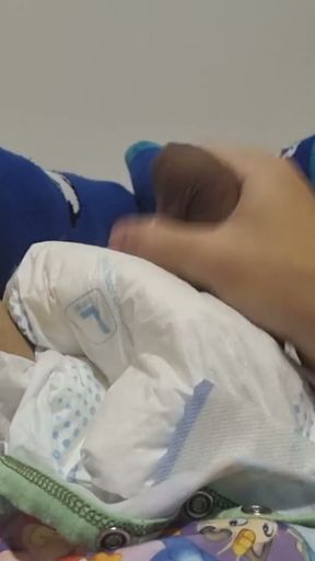 Diaper Disney Boy Cumming In His Diaper   Clip 1