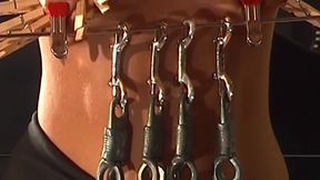Tattooed Blonde MILF Endures Intense Nipple Clamps in Bondage