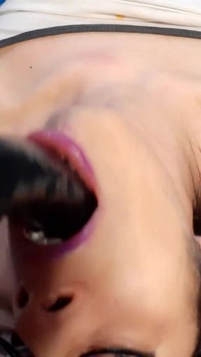 Spectacular moment from &quot;White sissy slut sucking BBC hard&quot;