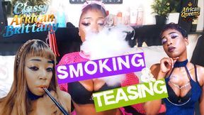Watch Me Now – African Goddess Brittany in Smoking Fetish - Lingerie