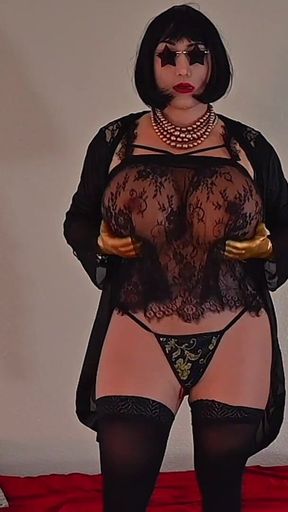 Black Lingerie She Devil