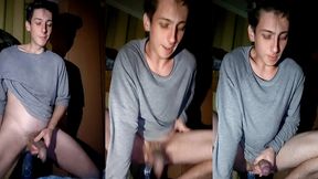 jumping and twerking anally on a dildo