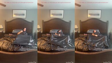 Satin sheets feel so good on my body