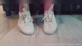 White Sneaker Fetish ( Foot Fetish )