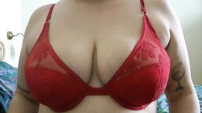 Vends-ta-culotte - Luscious French amateur woman tortures her big natural tits