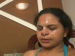 Stupid slave eats spit, snot and ass of 4 girls