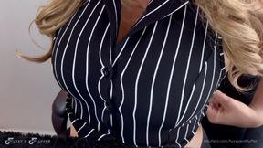 Office Girl&#039;s Breasts Expand and Leak Milk Before Her Meeting