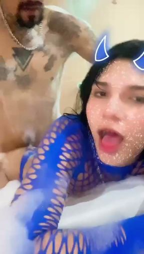 Stepfather, he puts his stepdaughter in the jacuzzi to bathe and detonates her