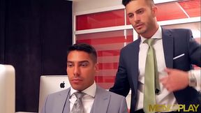 MENATPLAY Suited Andy Star And Salvador Mendoza Anal Breed