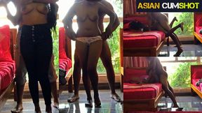 SriLankan duo's raunchy tryst in cramped bedroom - explicit 18+ hardcore.