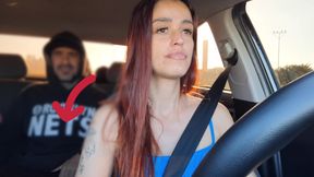 Married Woman Becomes an App Driver and Catches a Passenger Masturbating From Behind!