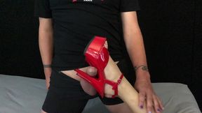 erotique entertainment - live-in asian sex slut eva yi knows she can entice a great fuck from eric john using her red platform stripper heels erotiqueshoesex