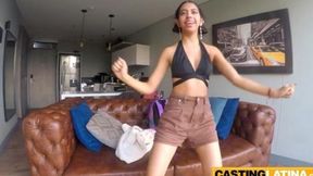 Latin teen raver's massive cock&#x1F32D; ravages her tight asshole to oblivion