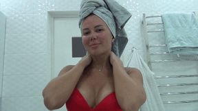 I dry my long hair with towel and with fen aa