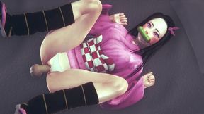 nezuko kamado is very horny today - demon slayer hentai parody