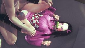 nezuko kamado is very horny today - demon slayer hentai parody