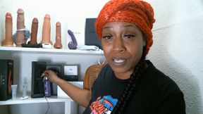 Lady Raex and the Blue Snake Dildo