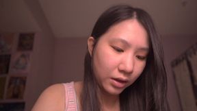 Lonely widow meets cute Asian girl and gets impregnated