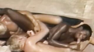 Interracial Scholars Triple Threat - Outdoor Anal Freaks