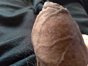 young man handles his large penis with great skill