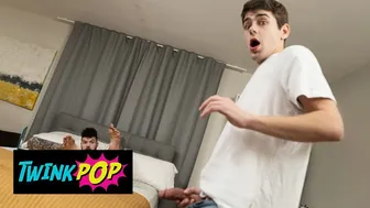 Hatler Gurius SelfFucks His Ass with Long Cock as Joey Mills Pounds Him Doggystyle