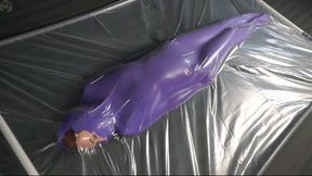 Purple nylon in a polyethylene vacuum bed