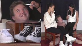 Mistresses Natasa's and Olga's cigarette break mp4 PP